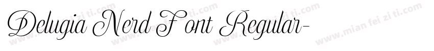 Delugia Nerd Font Regular字体转换